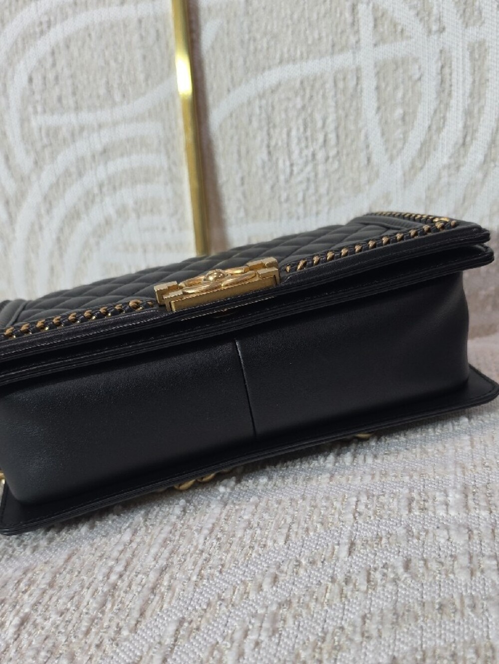 CHANEL Black Quilted Shoulder & Top Handle Bag with Gold Hardware - Picture 5 of 14